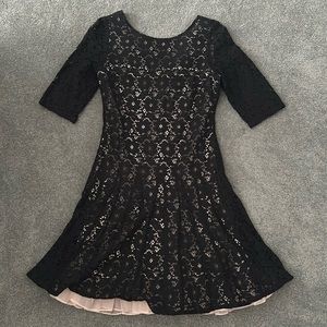 Betsey Johnson LBD lace overlay Dress size 6